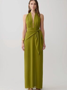 Meshki Gianna Dress in Olive - XL NWT, Sold Out Item!